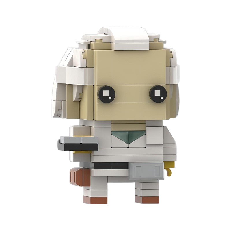 doc brown moc brickheadz | back to the future moc - 2