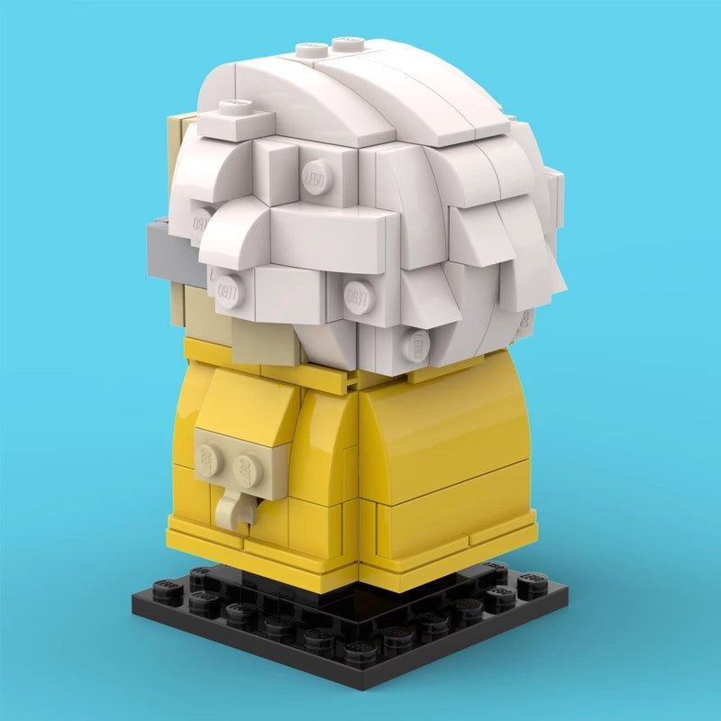 doc brown moc brickheadz | back to the future | moc-35792 - 3