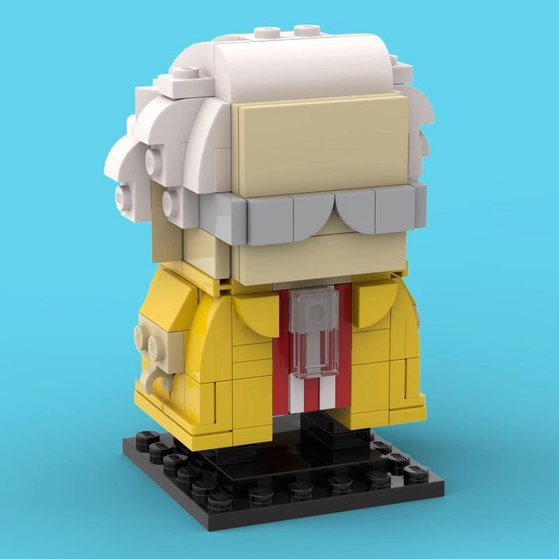 doc brown moc brickheadz | back to the future | moc-35792 - 4