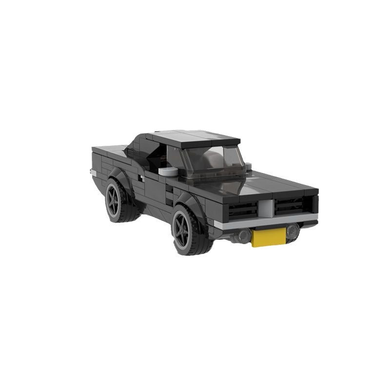 dodge charger 1969 car building set | lego compatible - 2