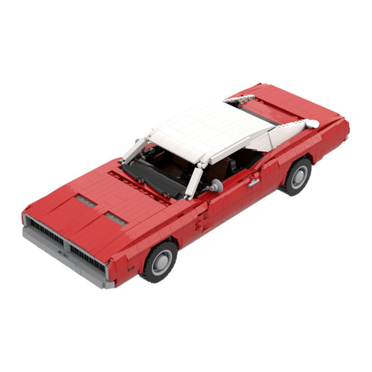 dodge charger 1969 car building set | moc-37066 - 1
