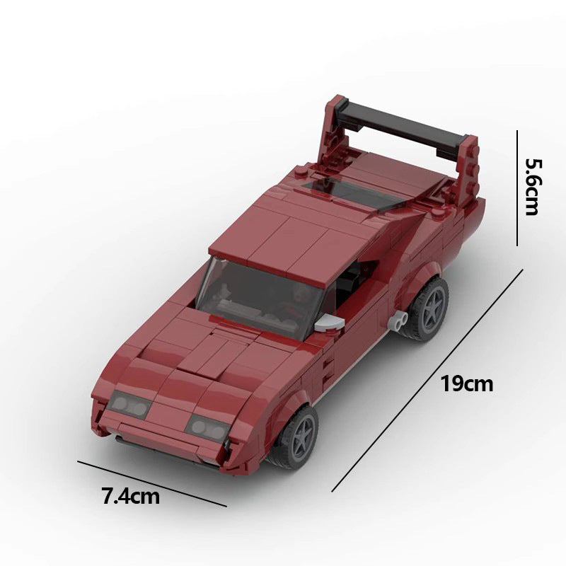 dodge charger daytona building set | fast & furious | moc-86045 - 6