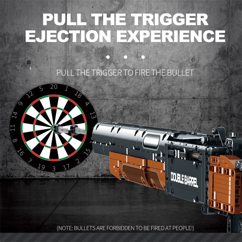 double barrel shotgun building block set - 1006 pcs reobrix 77028 - 2