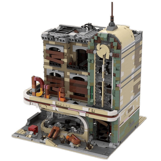 downtown diner building set | apocalypse version | moc-40173 - 5
