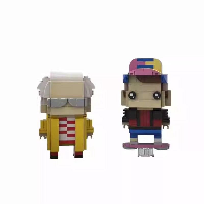 dr. brown and marty brickheadz | back to the future | moc-67603 - 3
