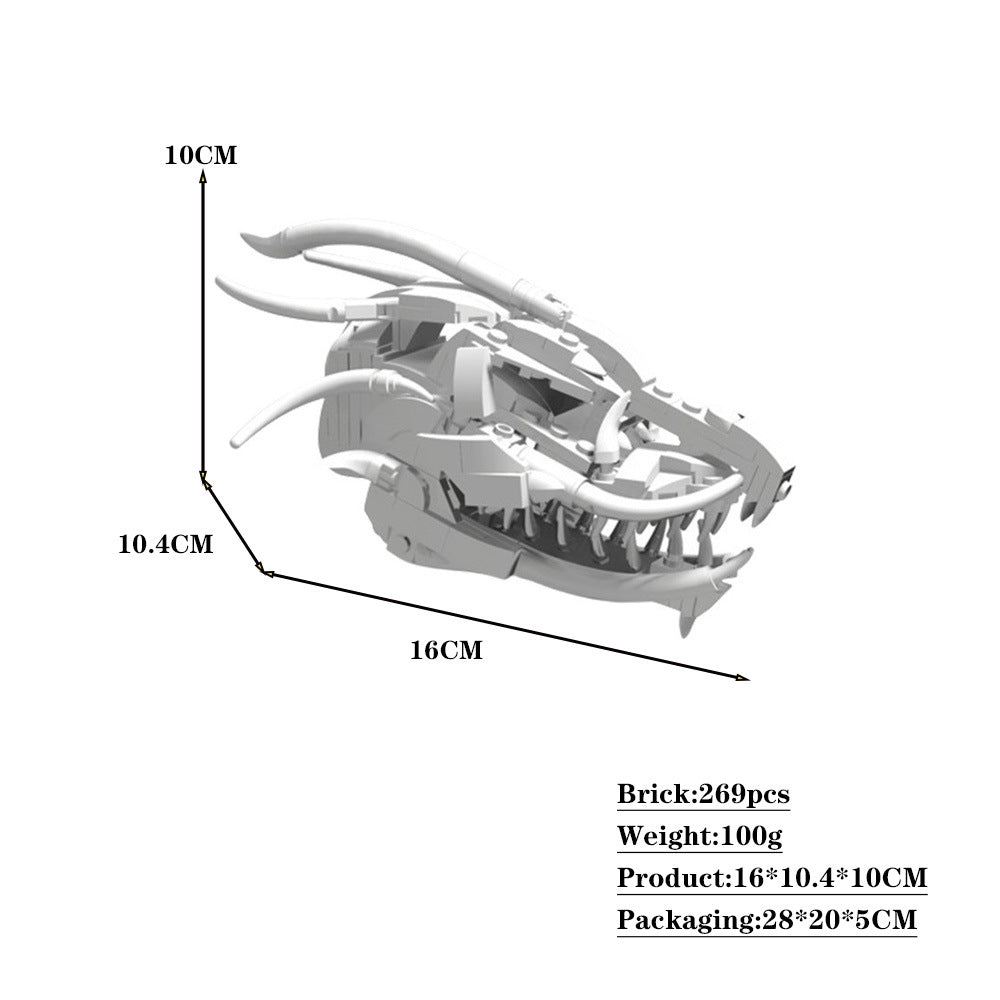 dragon skull building set | moc-117194 - 2