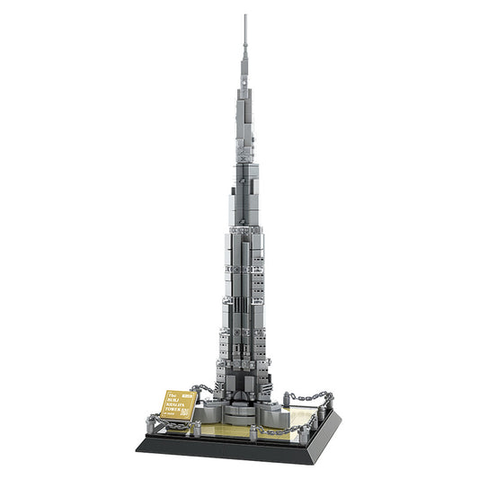 dubai burj khalifa building blocks set - united arab emirates - 555 pcs - 4