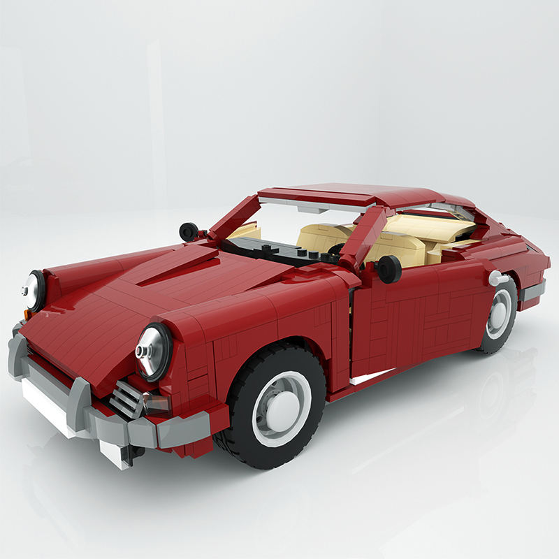 early porsche 911 carbuilding set| moc-26888 - 2