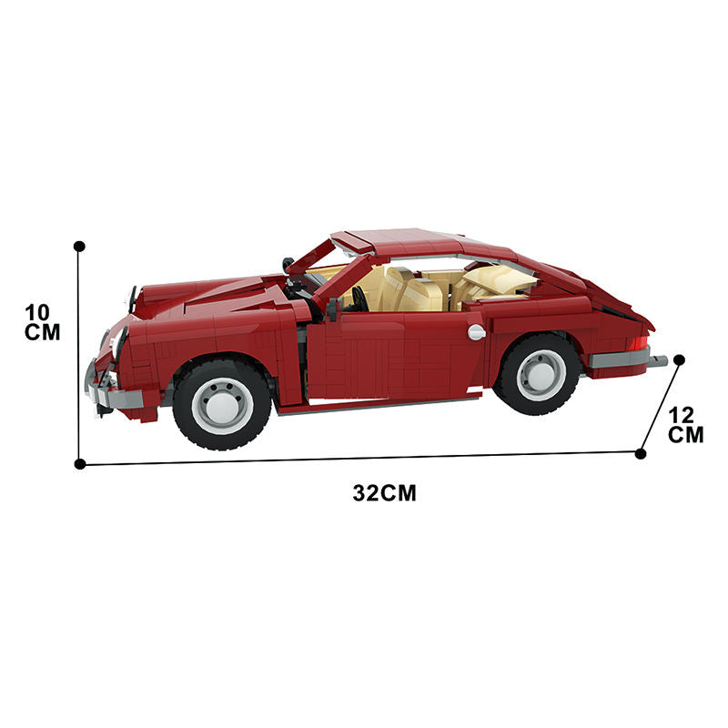 early porsche 911 carbuilding set| moc-26888 - 6