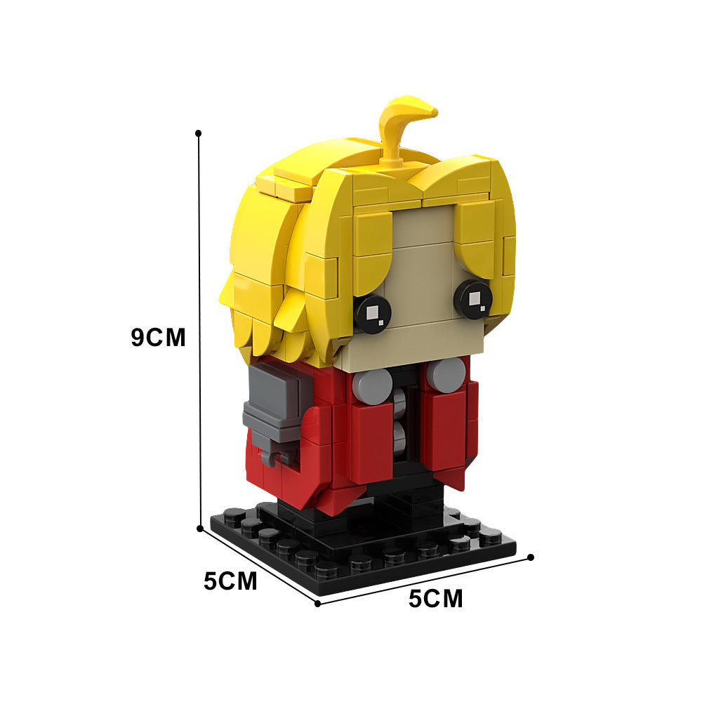 edward elric brickheadz | fullmetal alchemist | moc-162364 - 4