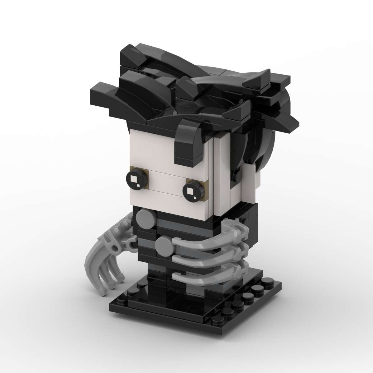 edward scissorhands brickheadz moc set | moc-14635 - 3