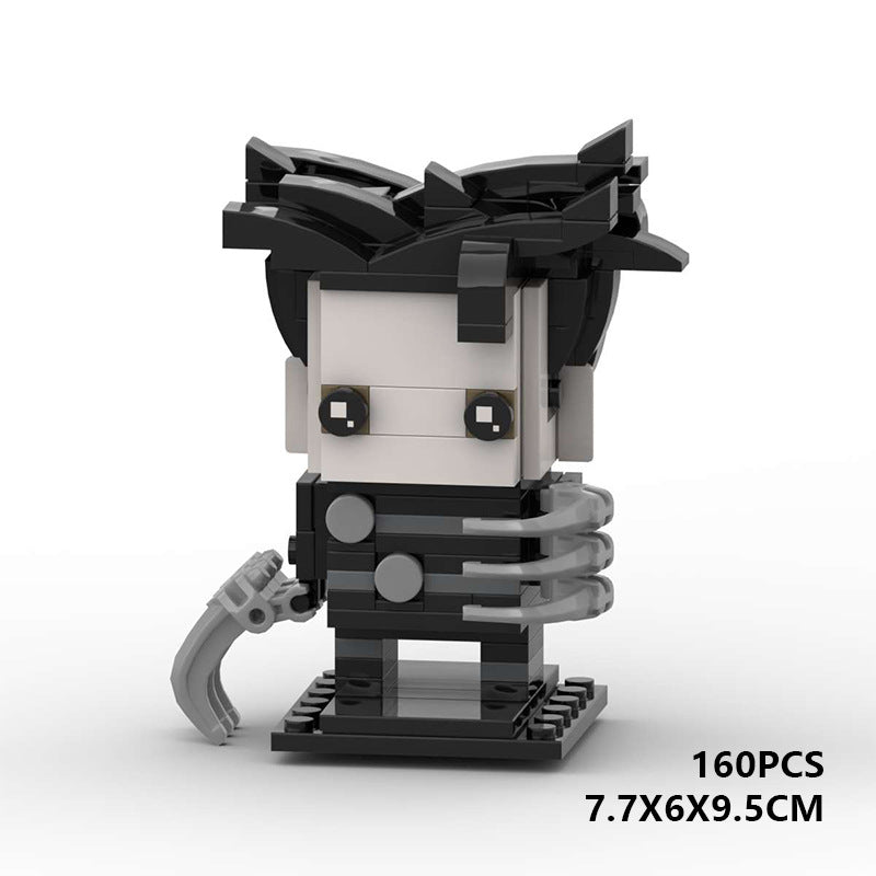 edward scissorhands brickheadz moc set | moc-14635 - 5