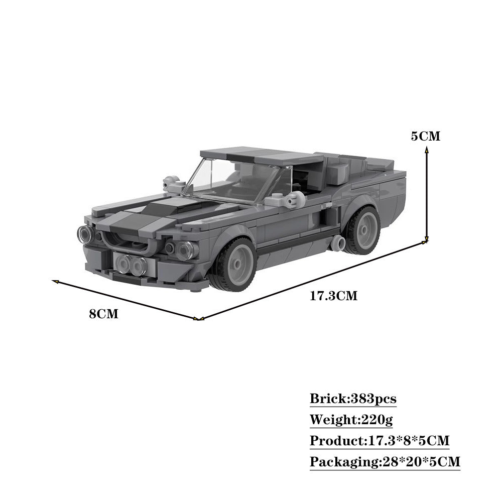 eleanor - ford mustang shelby gt500 building set | moc-57356 - 4