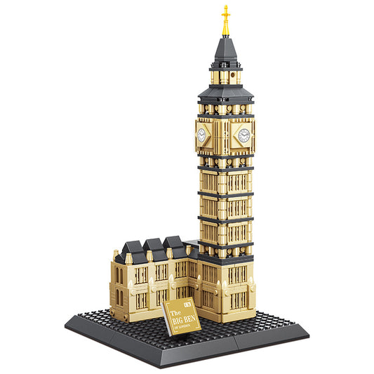 elizabeth tower, london - building blocks set - wange 4211 - 4