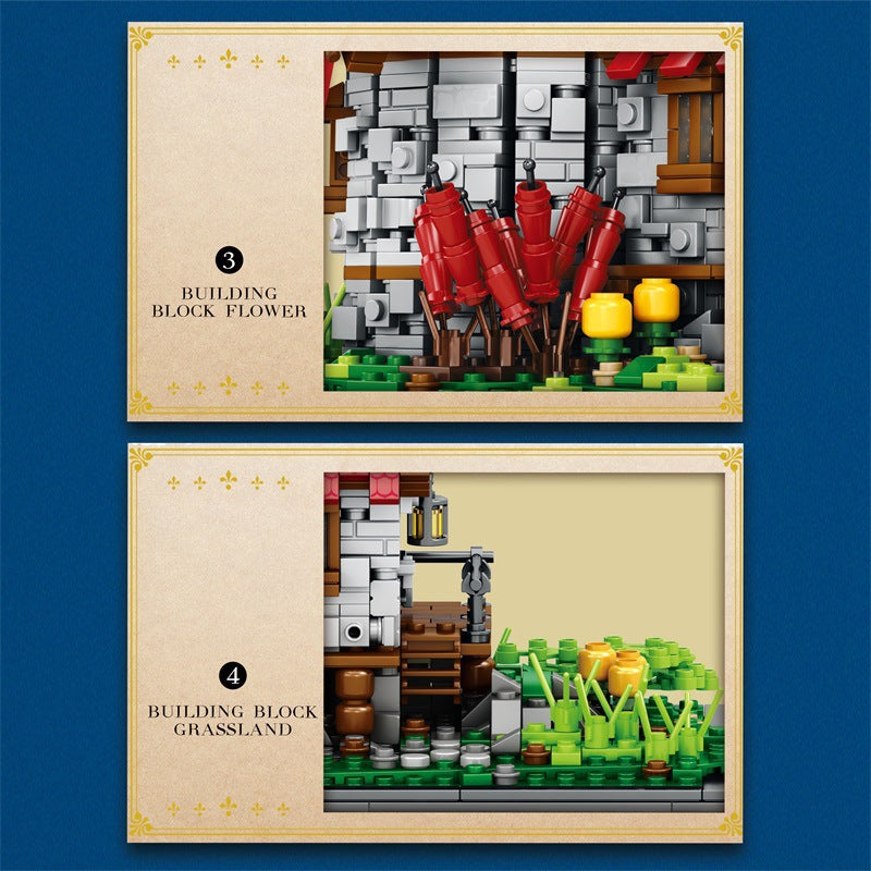 european century windmills town building blocks - reobrix 66014 - 3