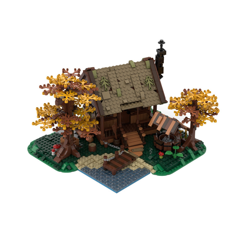 family cabin building set | moc-64694 - 1