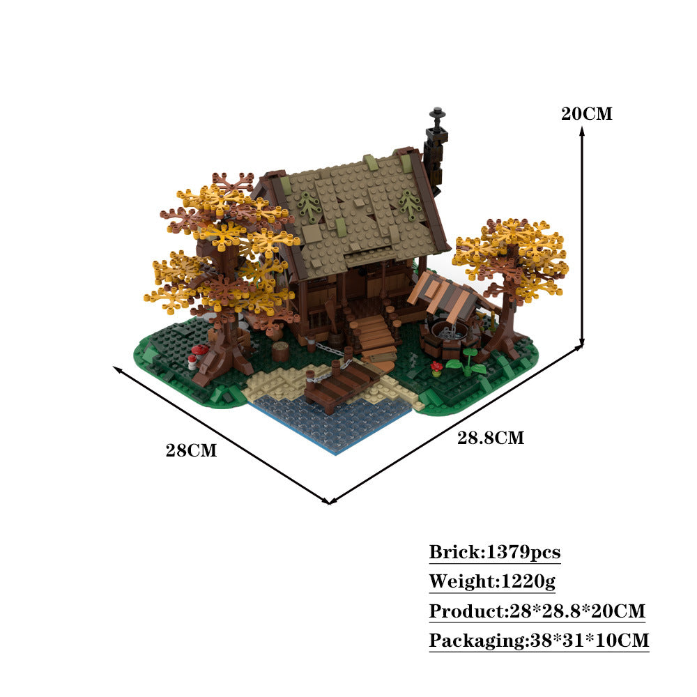 family cabin building set | moc-64694 - 4