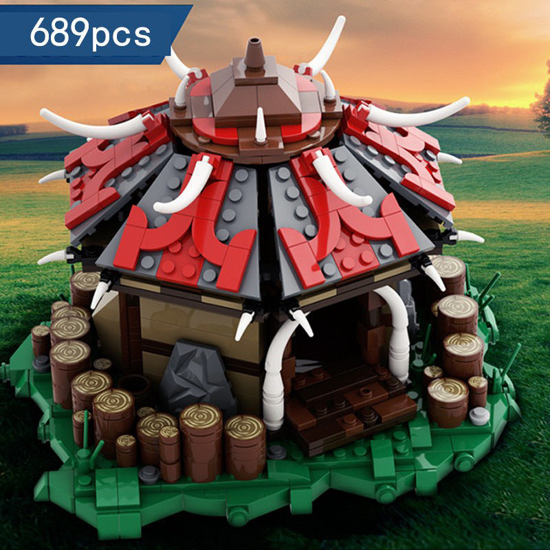 fantasy orc's barracks building set | world of warcraft | moc-57406 - 2