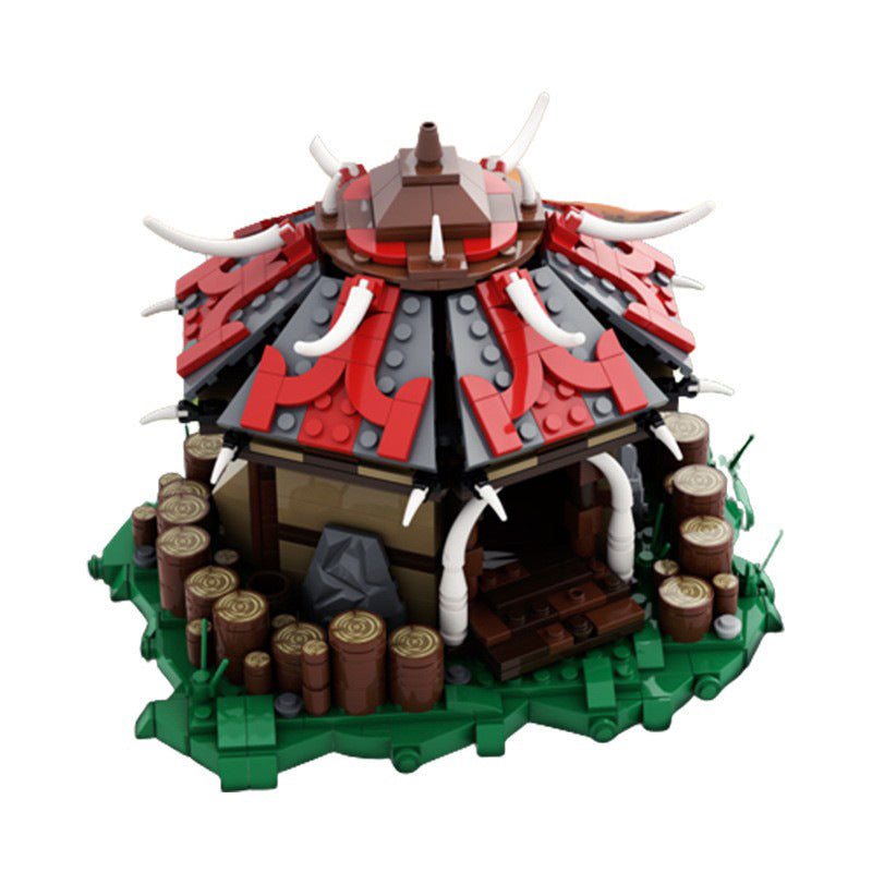 fantasy orc's barracks building set | world of warcraft | moc-57406 - 3