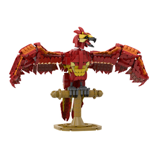 fawkes moc building set | harry potter | gobricks - 3