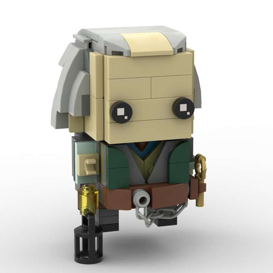 filch brickheadz moc building set | harry potter | compatible with lego - 2