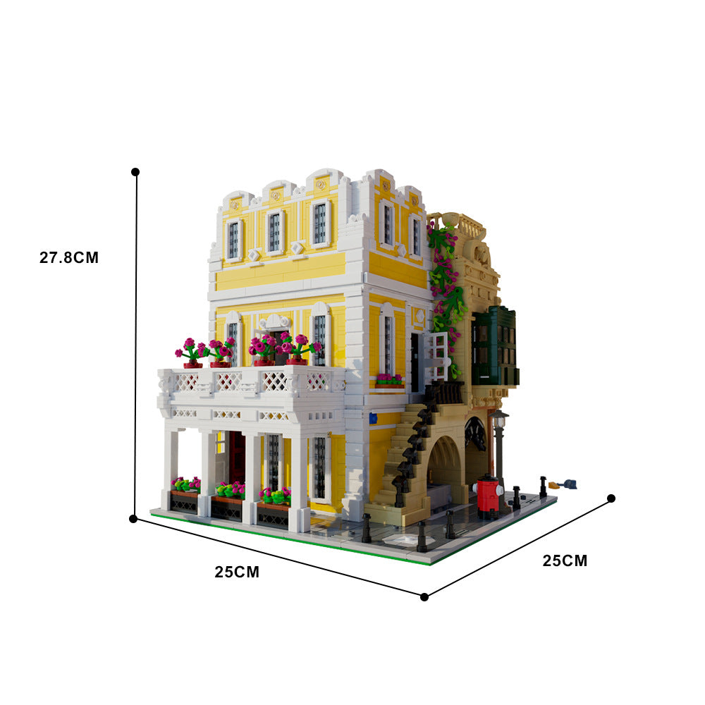 florentine palazzo building set | moc-122357 - 4