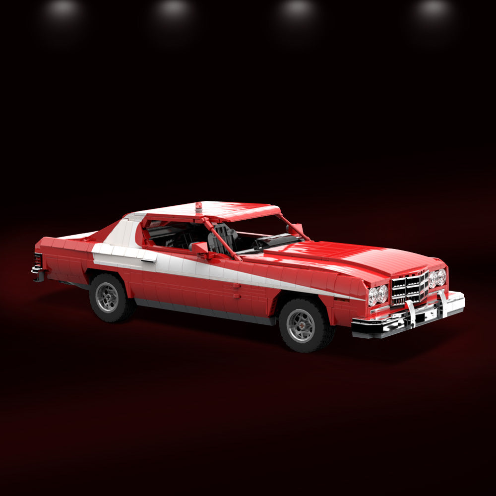 ford gran torino 1975 car building set | starsky & hutch | moc-99377 - 1