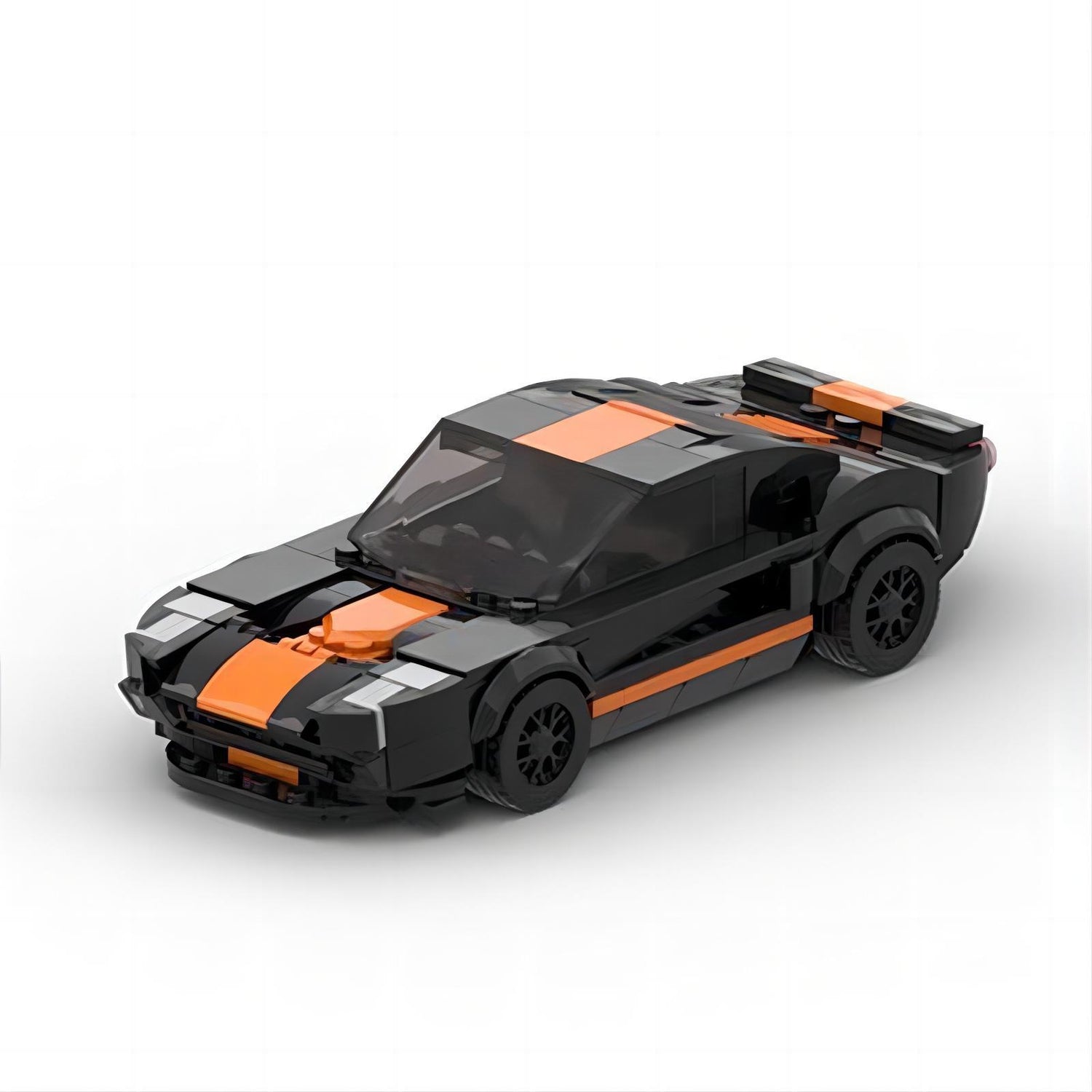 ford gt black building set | 8 wide car | moc-110921 - 1