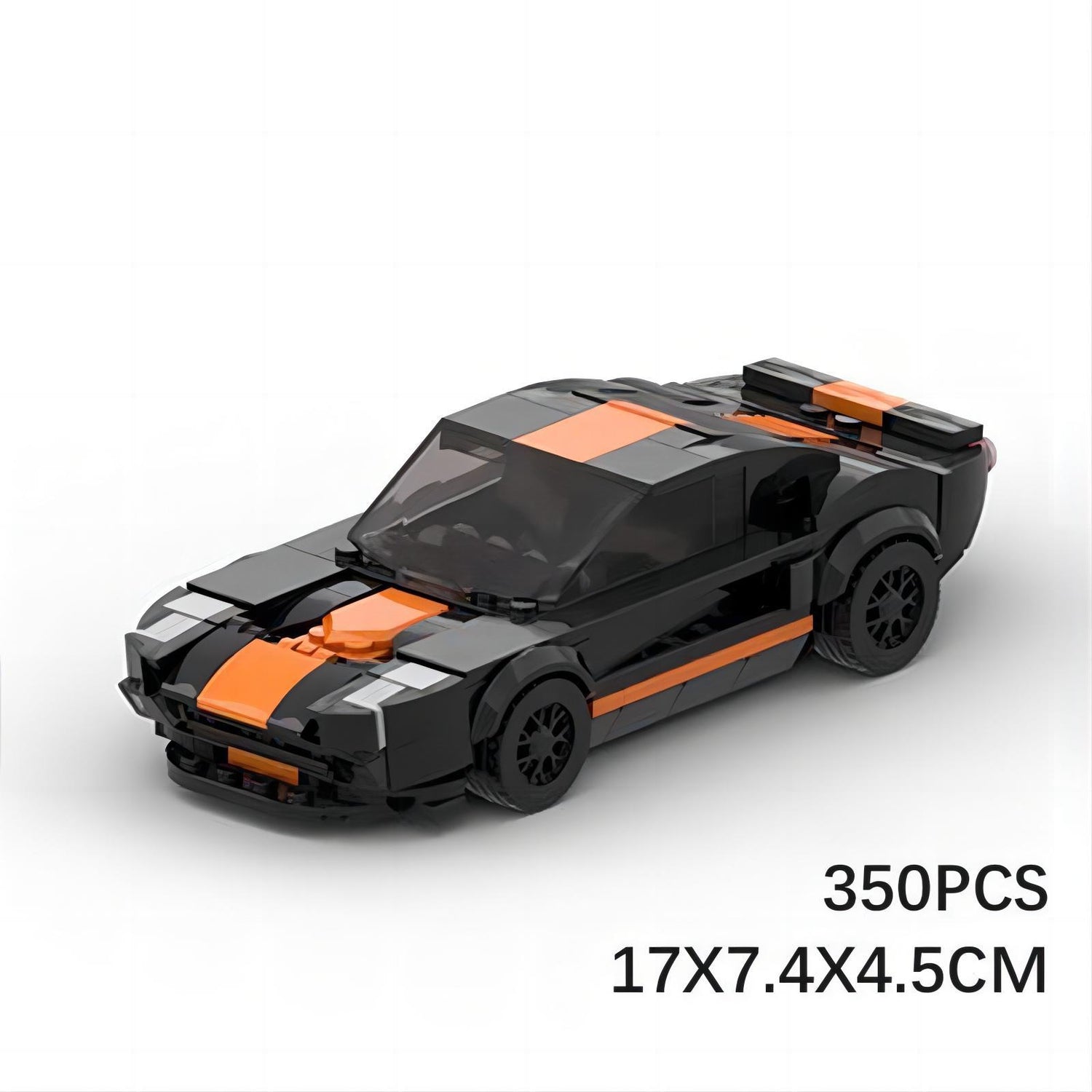 ford gt black building set | 8 wide car | moc-110921 - 3