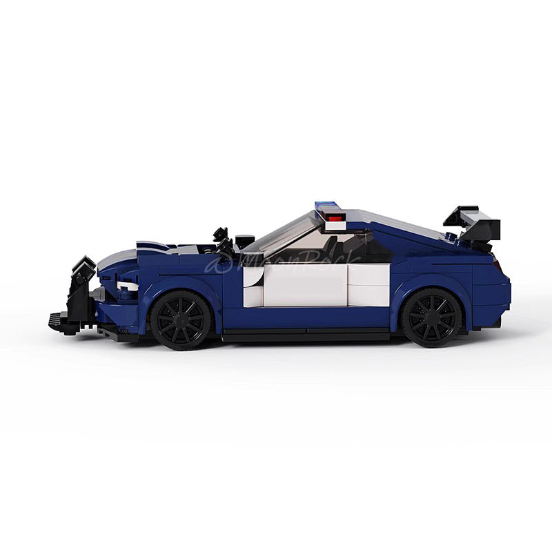 ford mustang barricade building set | moc-93291 - 2