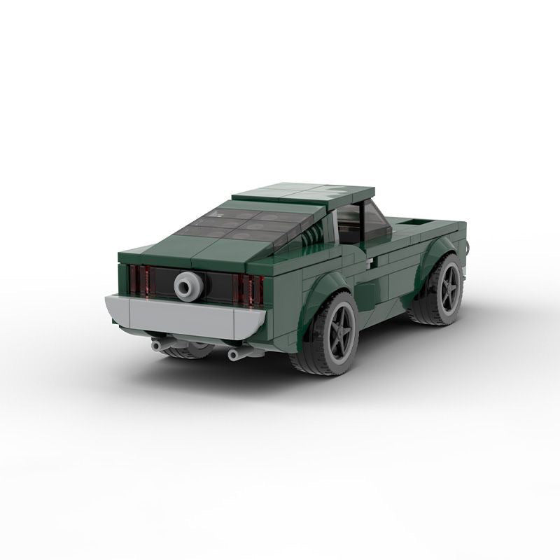 ford mustang gt390 building set | bullitt | moc-37438 - 4