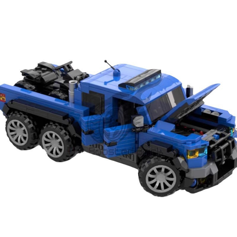 ford velociraptor 6x6 building set | moc-164874 - 4