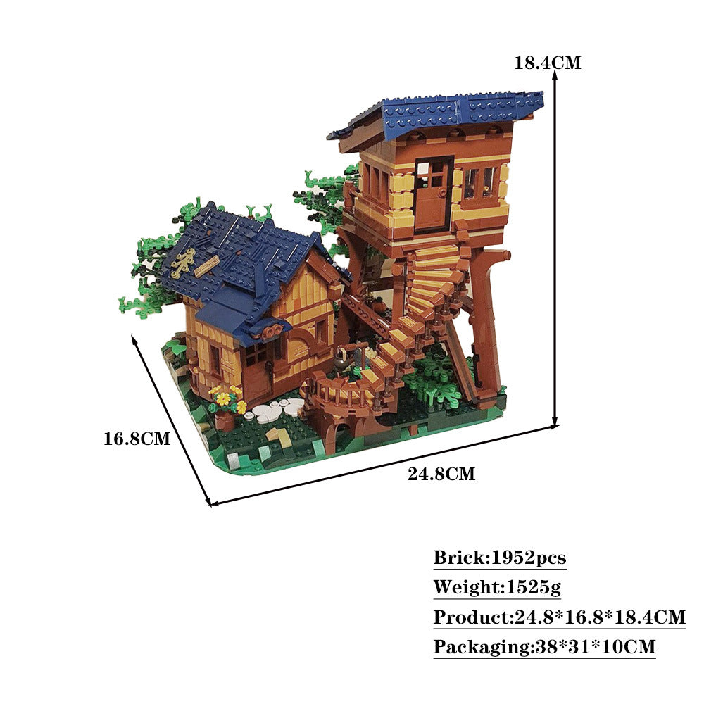 forest lookout building set | moc-91343 - 4