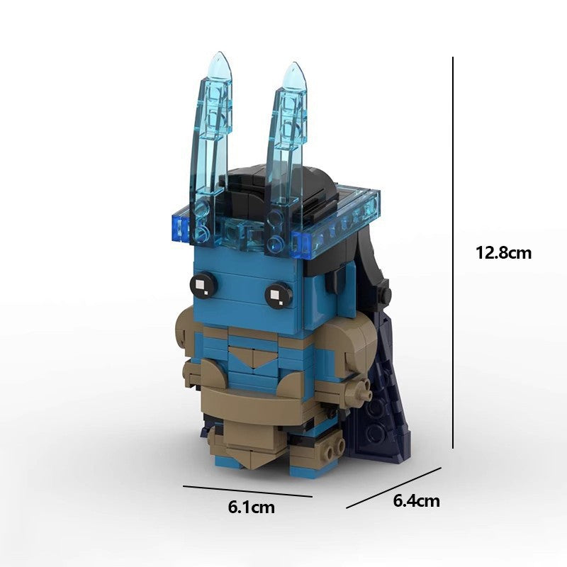frost giant loki brickheadz set | lego-compatible marvel moc - 4