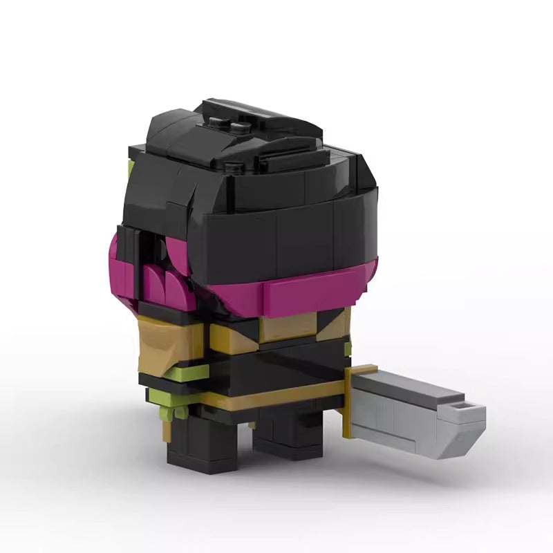 gamora brickheadz building set | marvel moc | lego-compatible - 3
