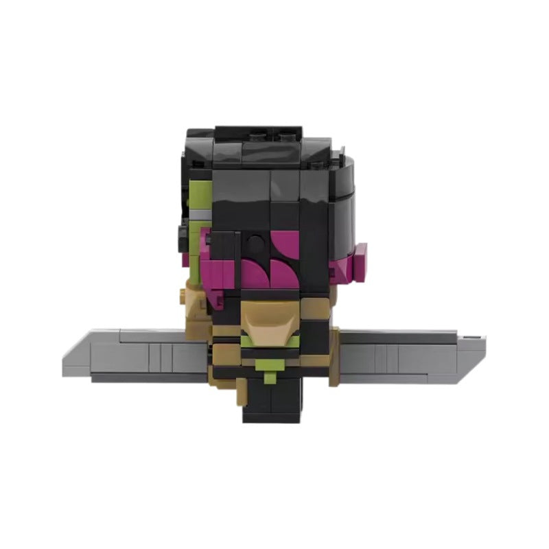 gamora brickheadz building set | marvel moc | lego-compatible - 5