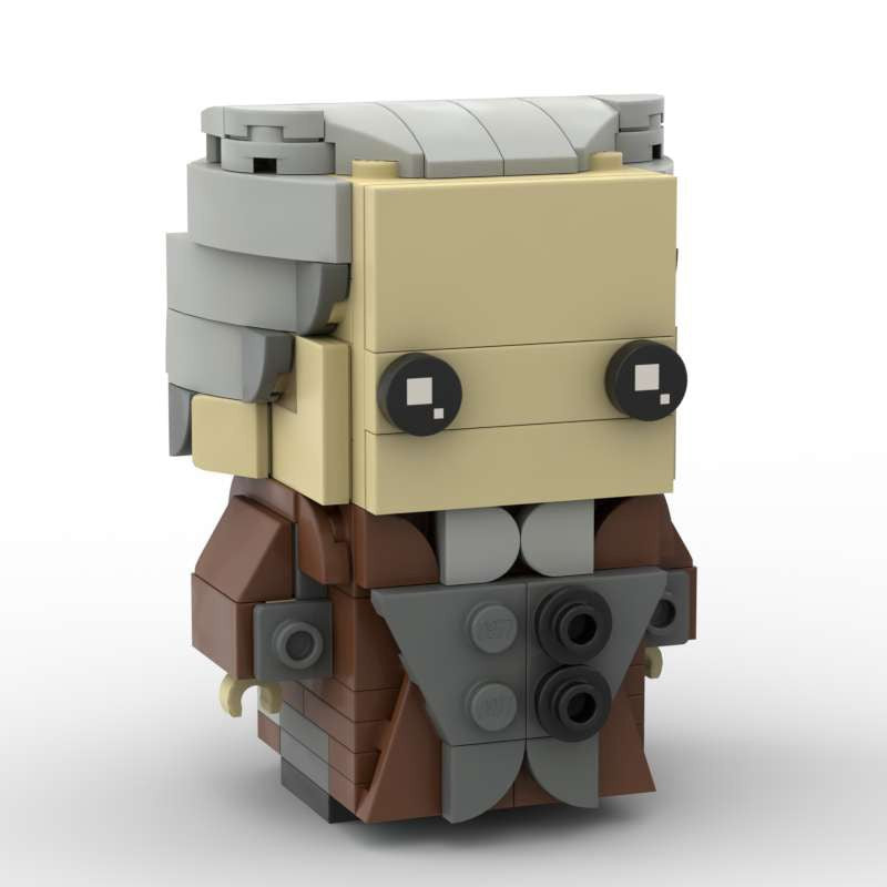 garrick ollivander brickheadz moc building set | harry potter | compatible with lego - 2