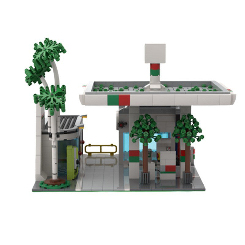gas station building set | moc-104373 - 3
