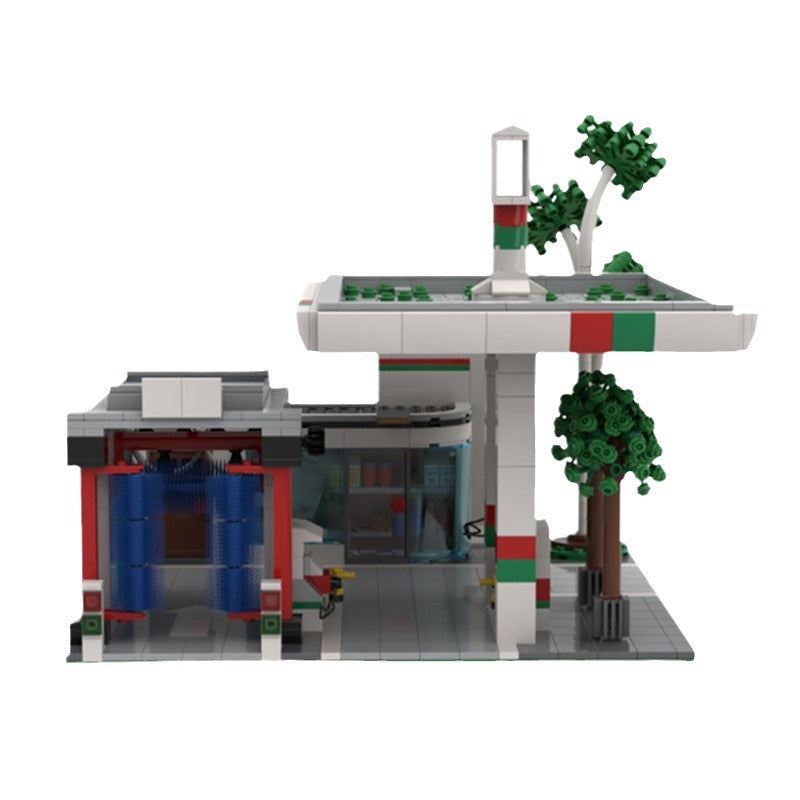 gas station building set | moc-104373 - 4