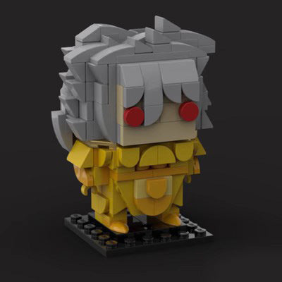 gemini no saga brickheadz building set | saint seiya | moc-93987 - 3