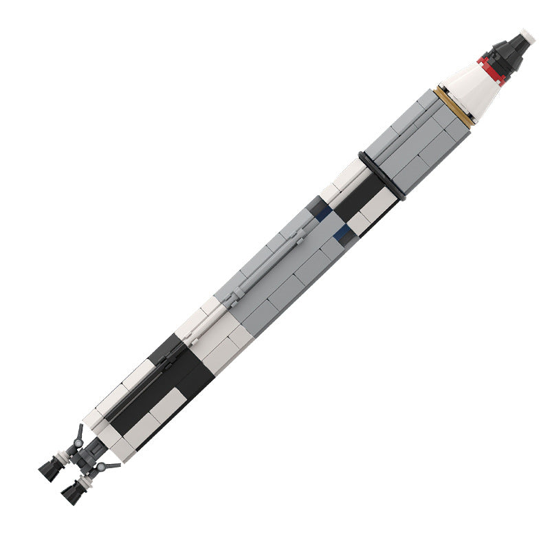gemini titan rocket building set - saturn v scale | moc-34453 - 2