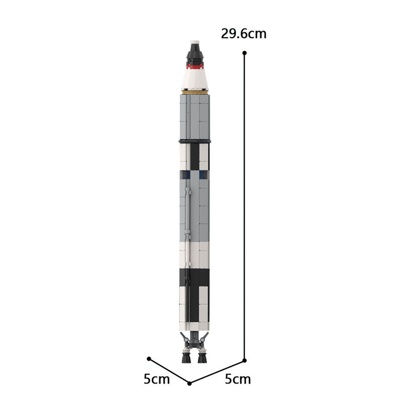 gemini titan rocket building set - saturn v scale | moc-34453 - 4