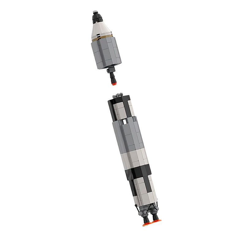 gemini titan rocket building set - saturn v scale | moc-34453 - 5