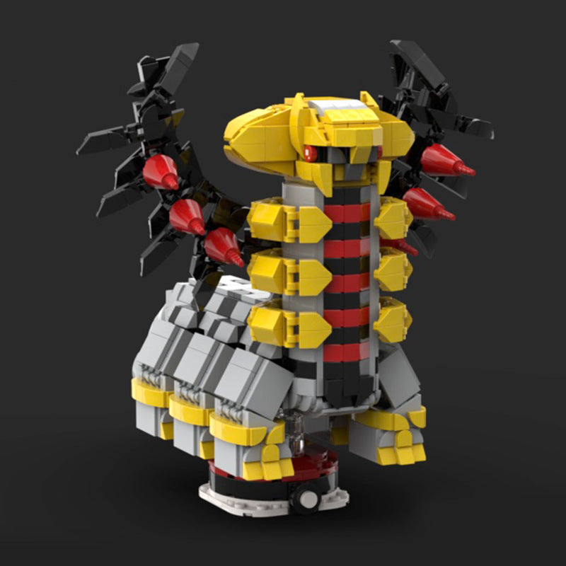 giratina altered form brickheadz building set | pokèmon | moc-112440 - 2