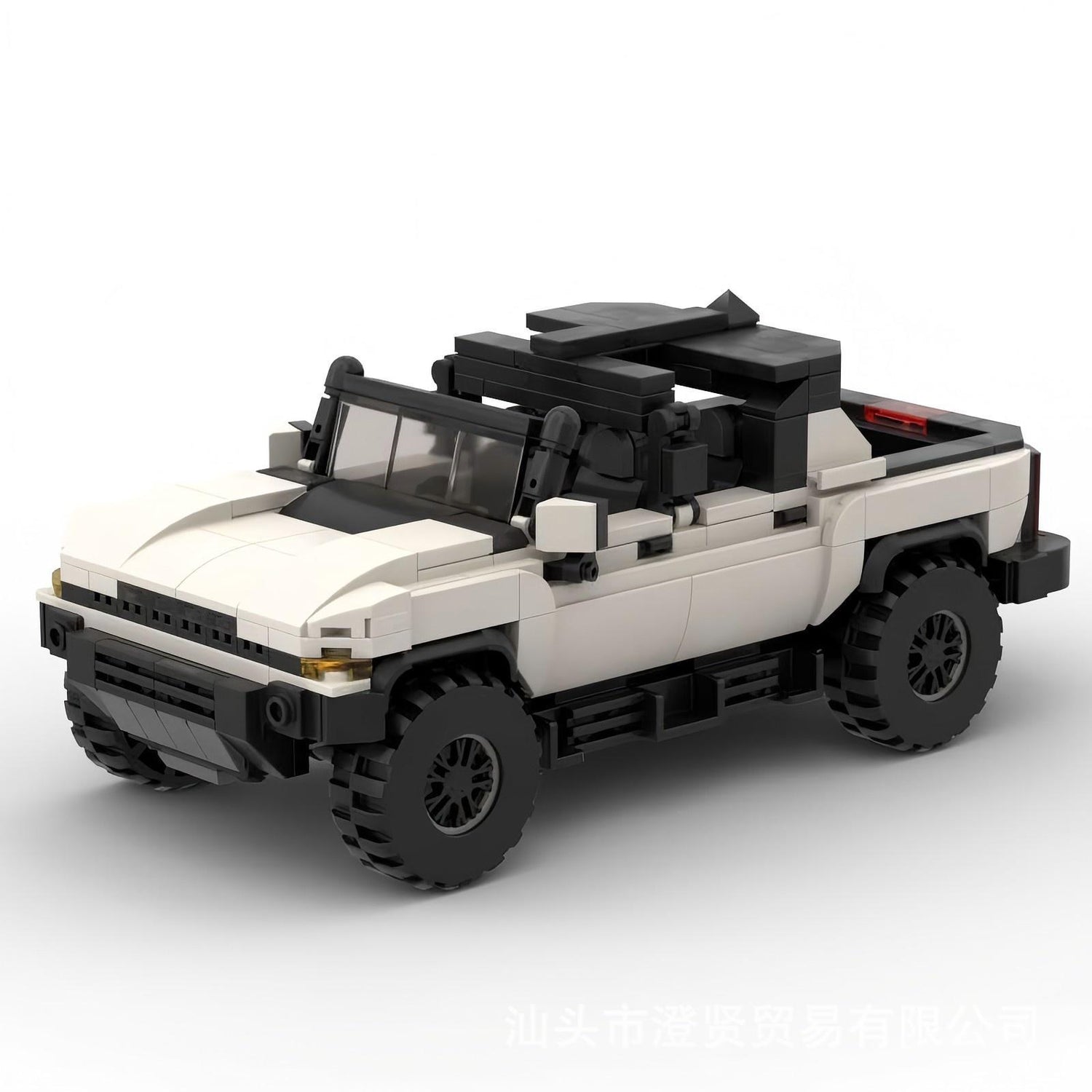 gmc hummer ev truck building set | white | moc-136452 - 1
