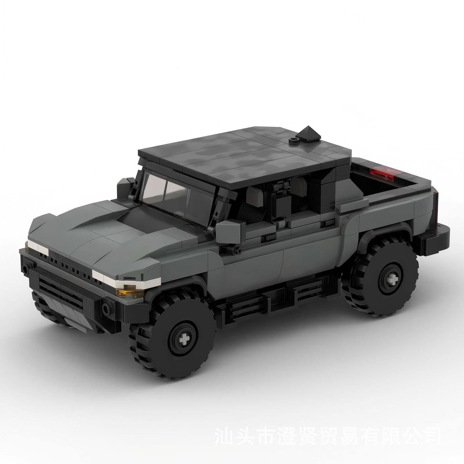 gmc hummer ev truck hard top building set | moc-149205 - 1