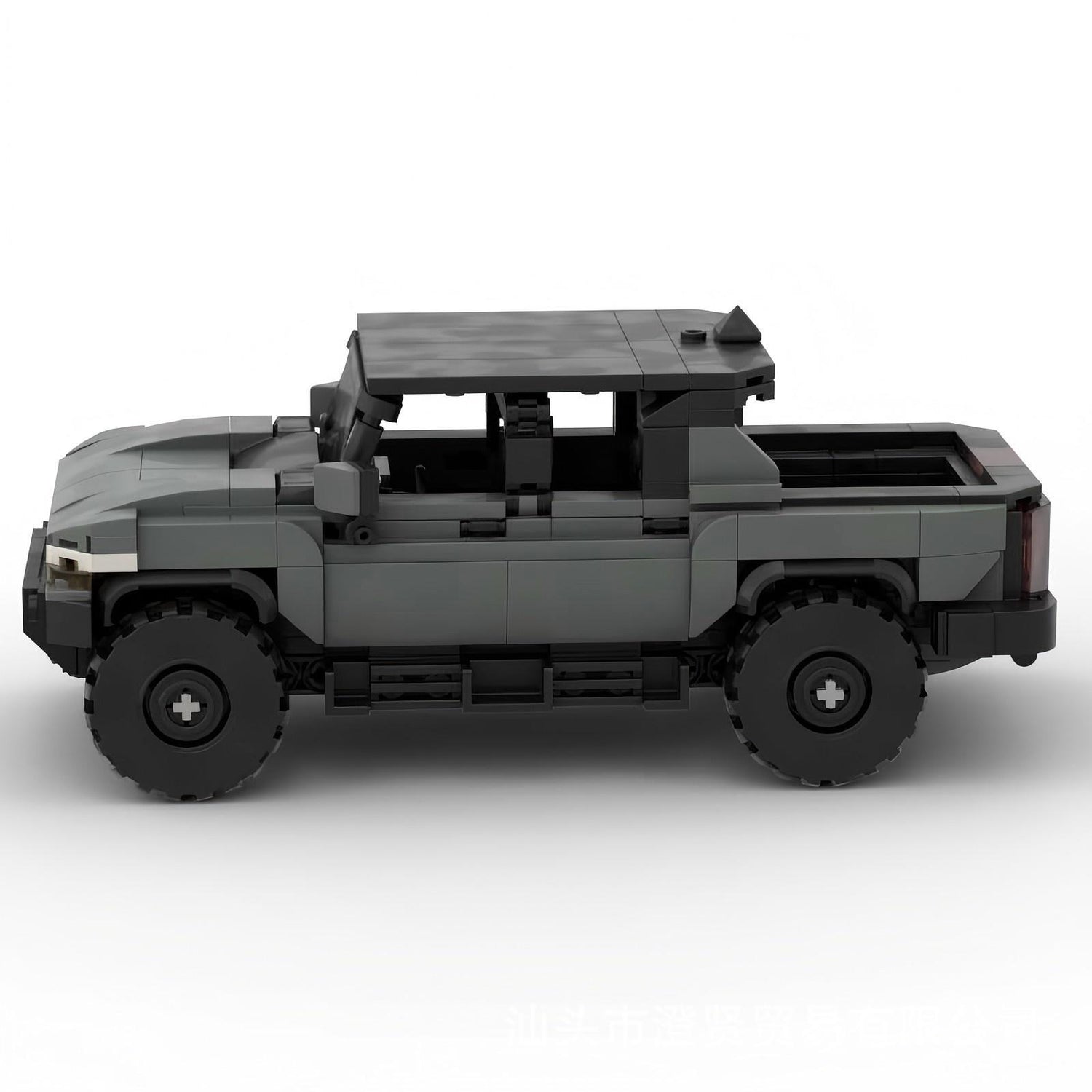 gmc hummer ev truck hard top building set | moc-149205 - 4