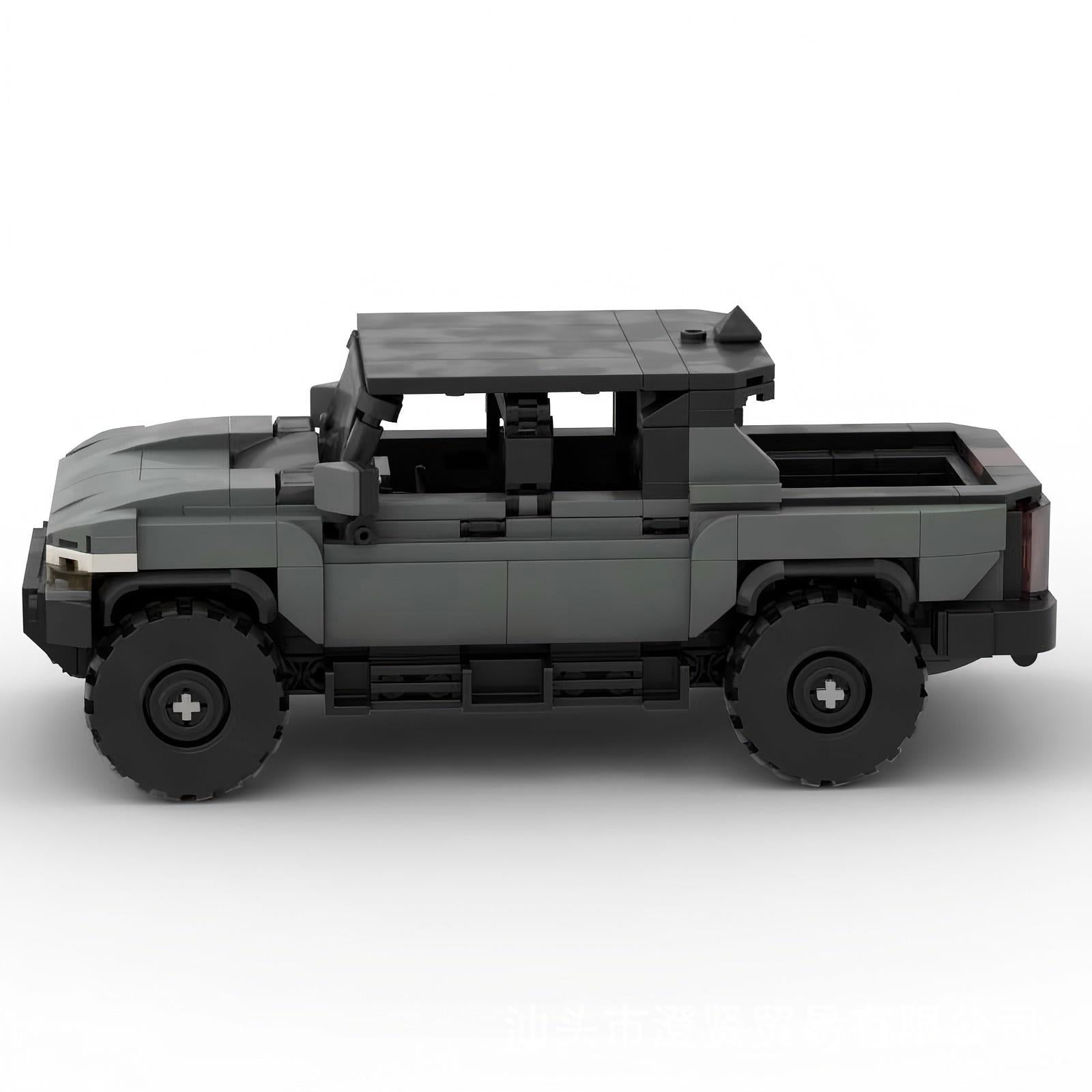 gmc hummer ev truck hard top building set | moc-149205 - 4