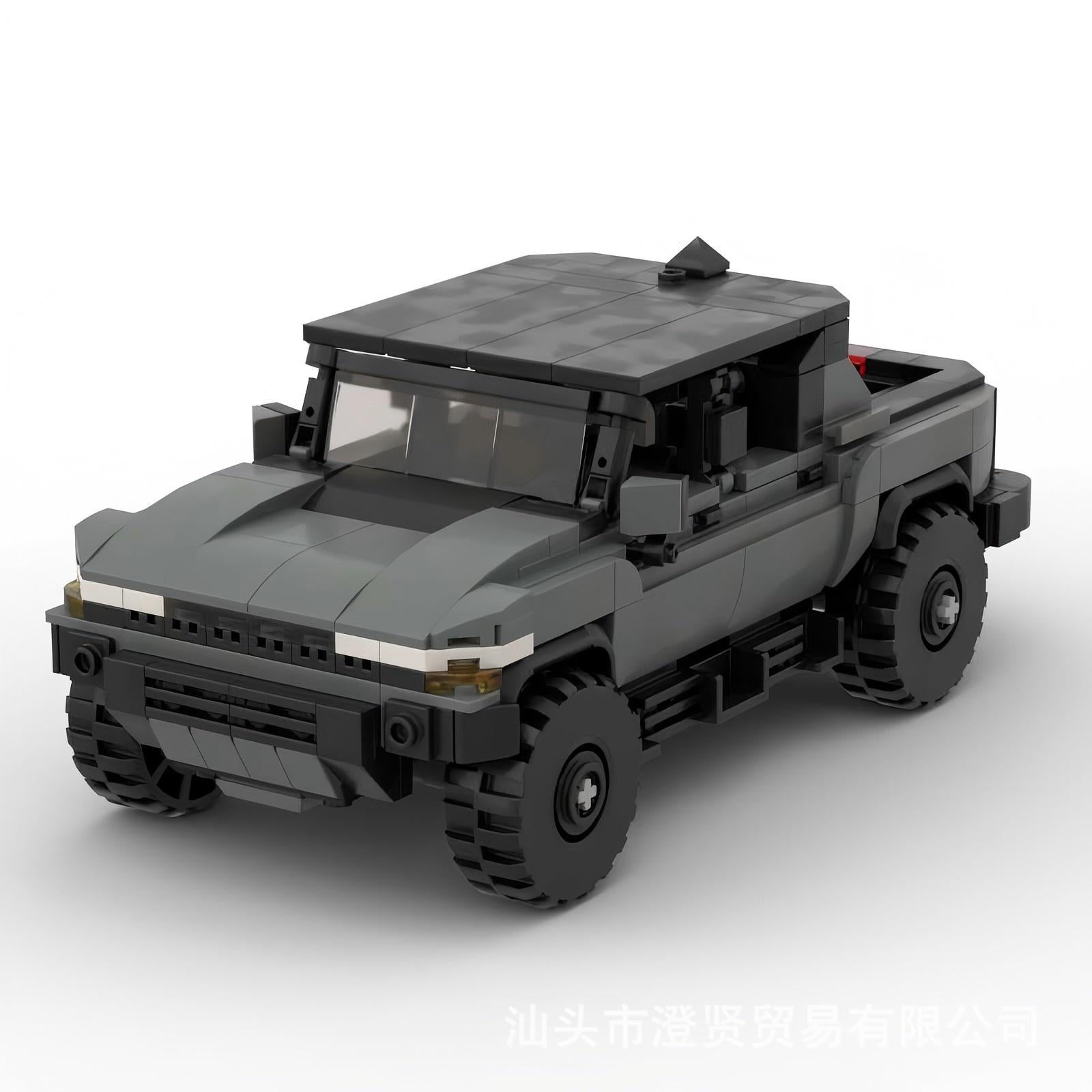 gmc hummer ev truck hard top building set | moc-149205 - 5