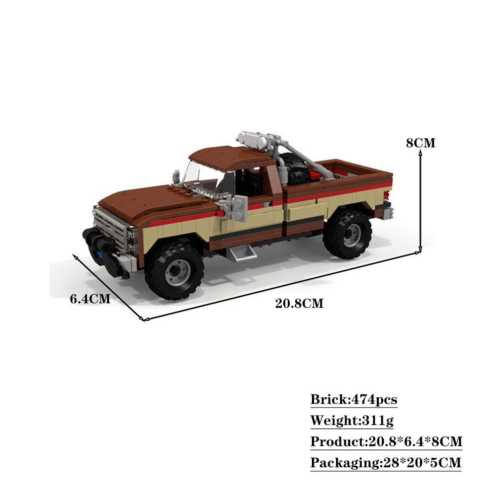gmc pickup building set | the fall guy 1:28 | moc-32826 - 4